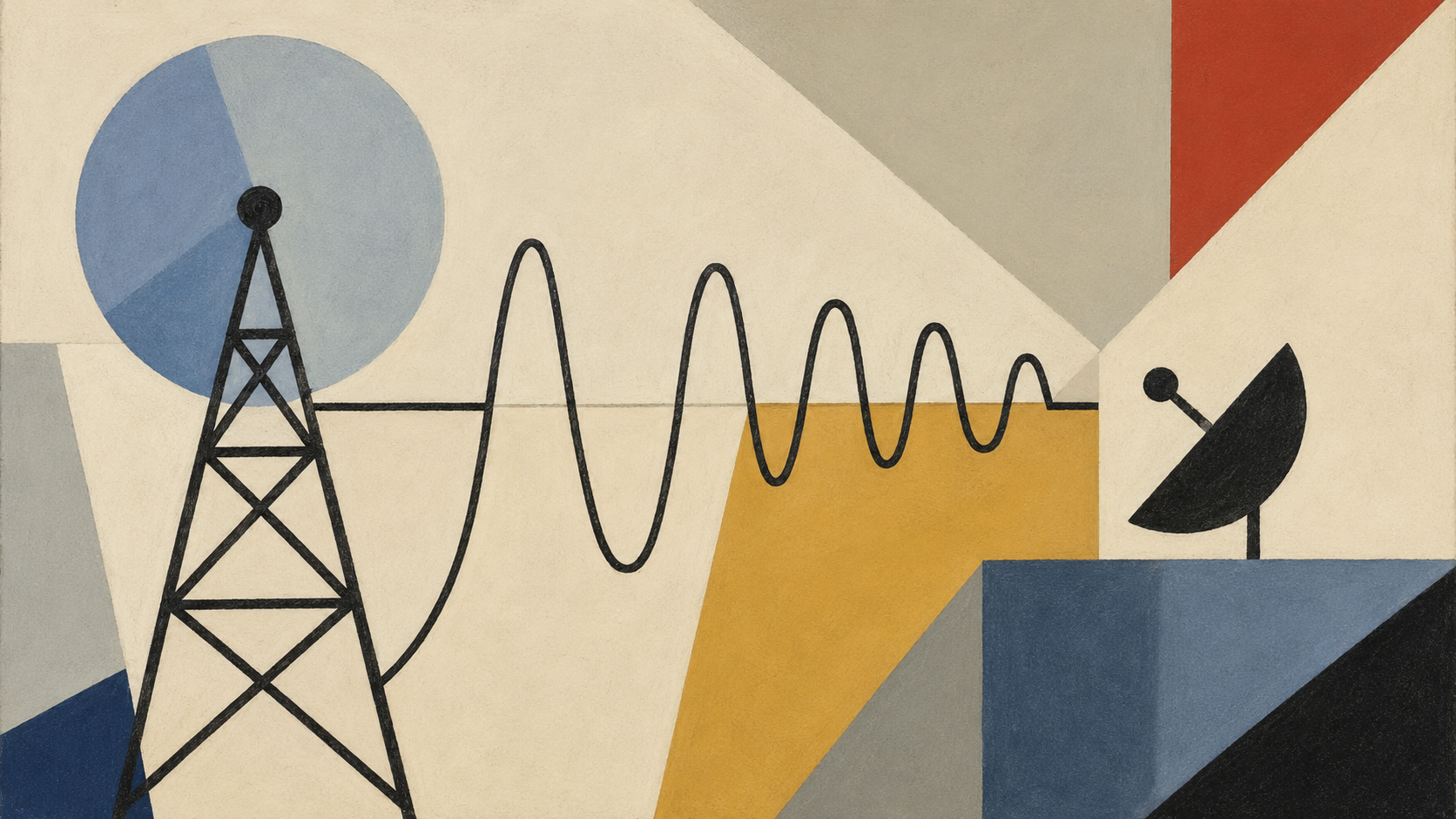 Digital data transmission course illustration